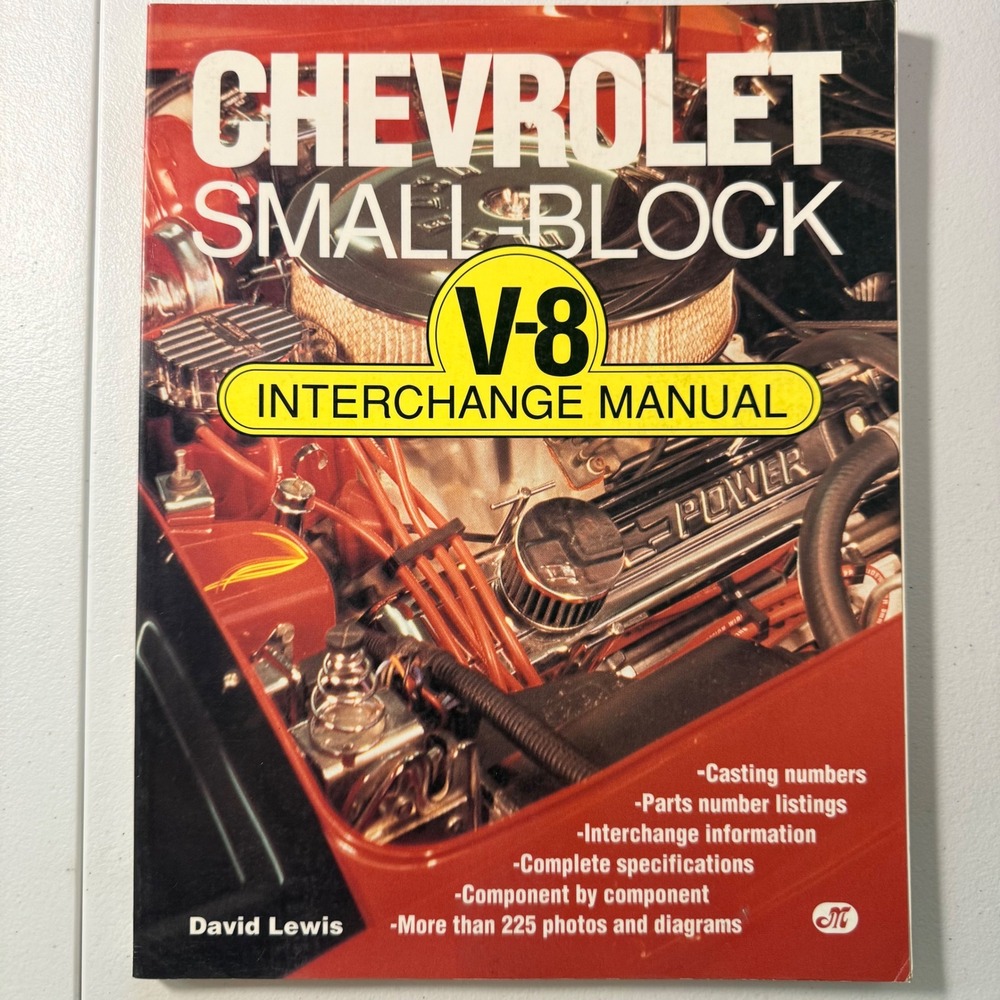 Chevrolet Small Block V-8 Interchange Manual Book 1989 David Lewis